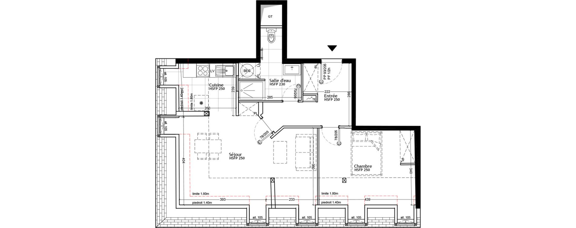 Appartement T2 de 53,50 m2 &agrave; Strasbourg Petite france