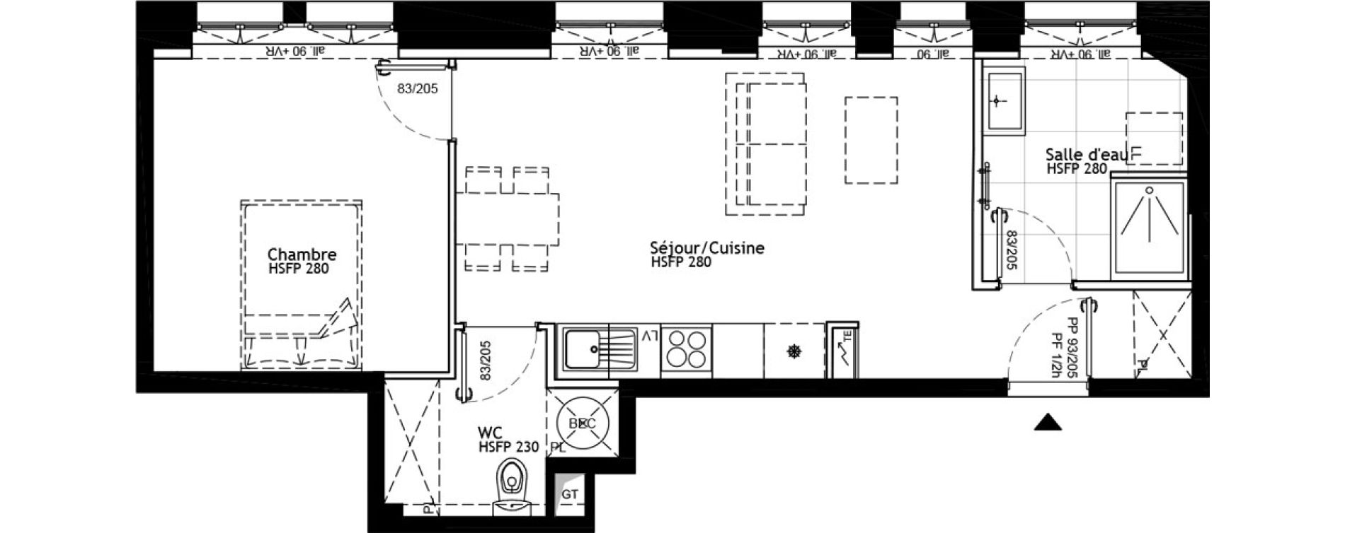 Appartement T2 de 47,20 m2 &agrave; Strasbourg Petite france