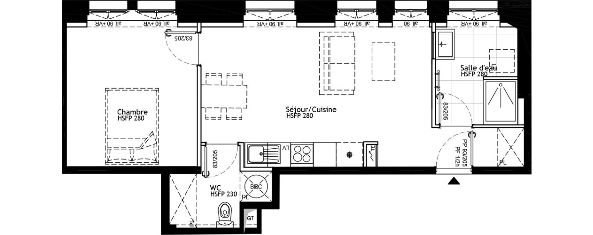 Appartement T2 de 46,30 m2 &agrave; Strasbourg Petite france