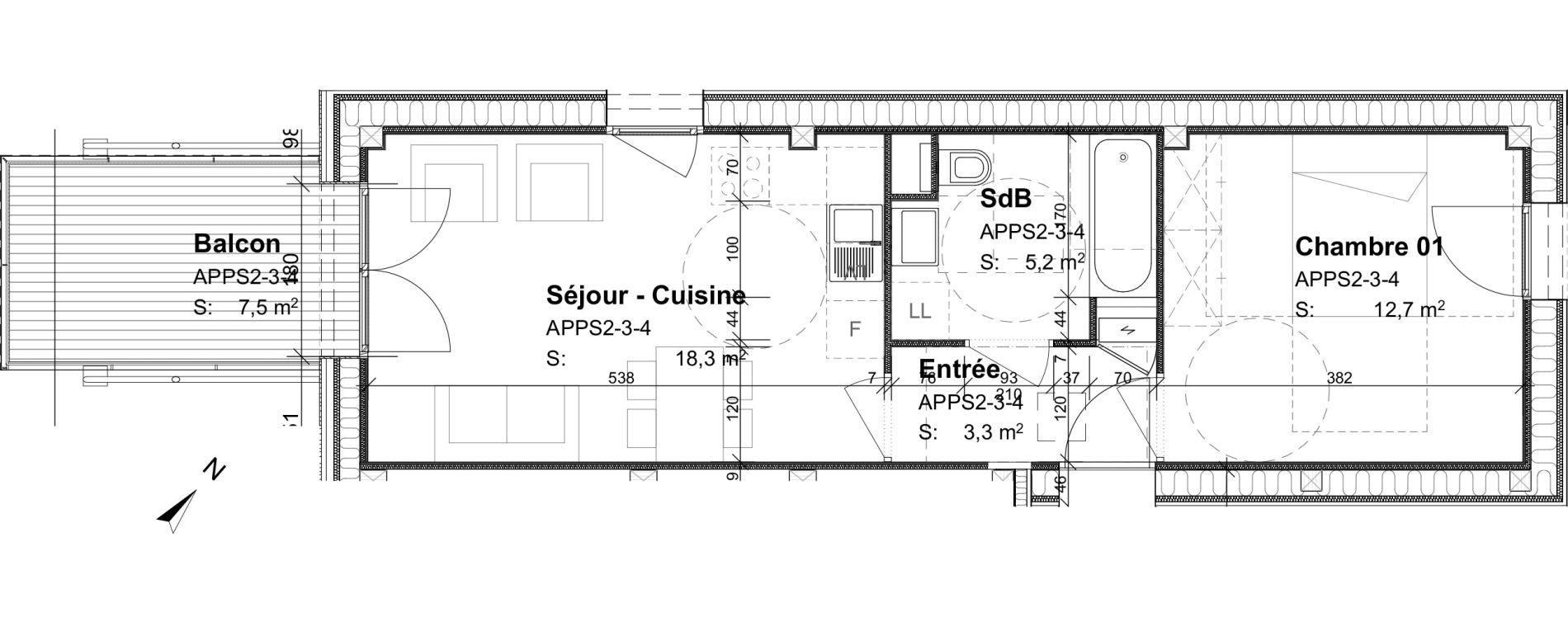plan appartement 7 chambres