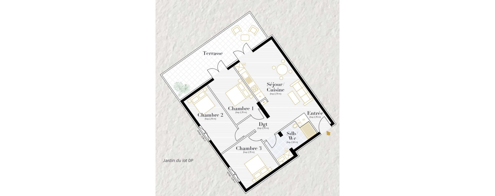 Appartement T4 de 75,79 m2 &agrave; Strasbourg Kable