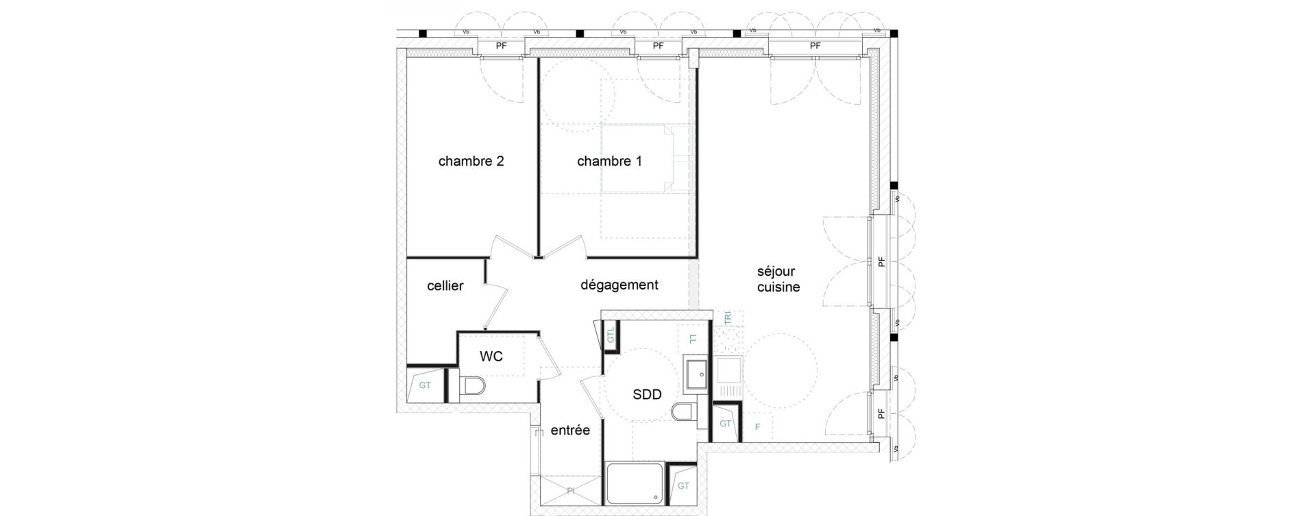 Appartement T3 de 69,63 m2 &agrave; Strasbourg Starlette