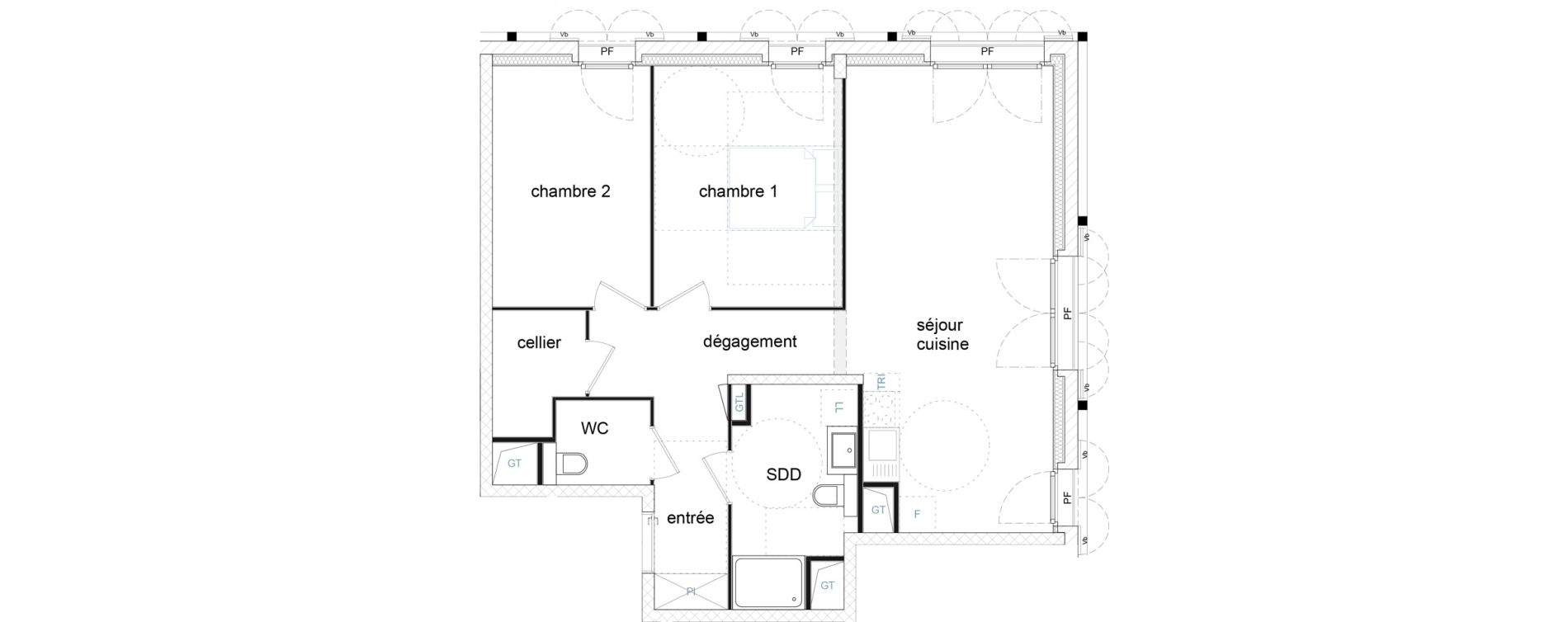 Appartement T3 de 69,72 m2 &agrave; Strasbourg Starlette