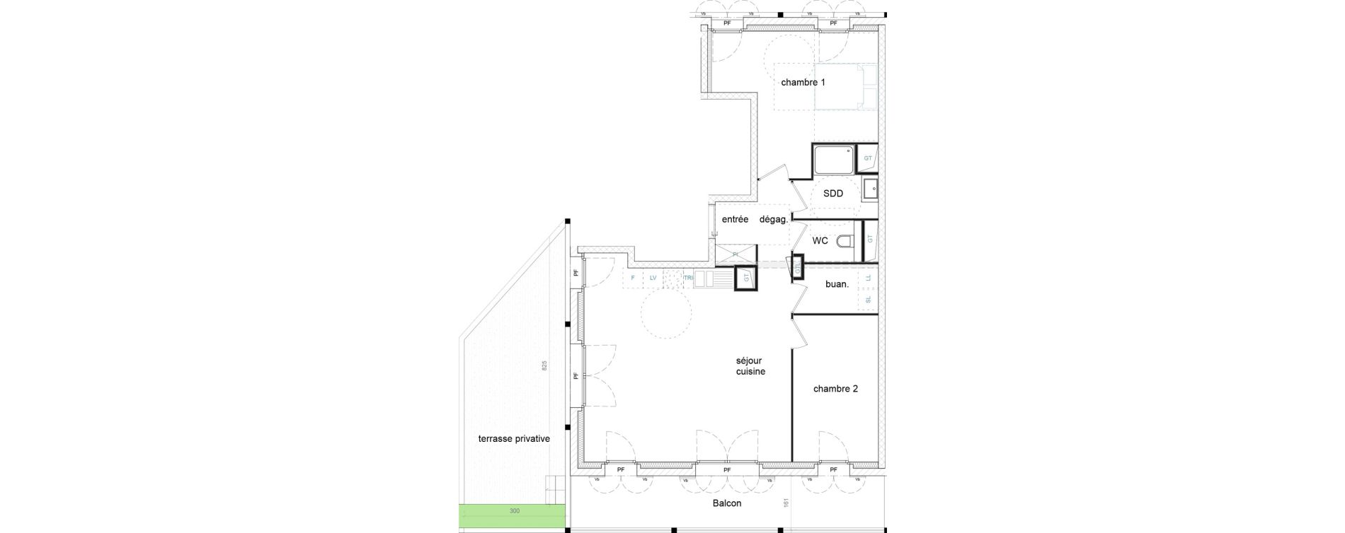 Appartement T3 de 77,41 m2 &agrave; Strasbourg Starlette