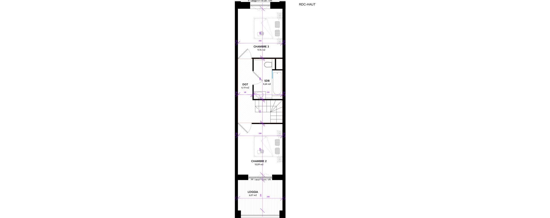 Duplex T4 de 81,25 m2 &agrave; Strasbourg Starlette