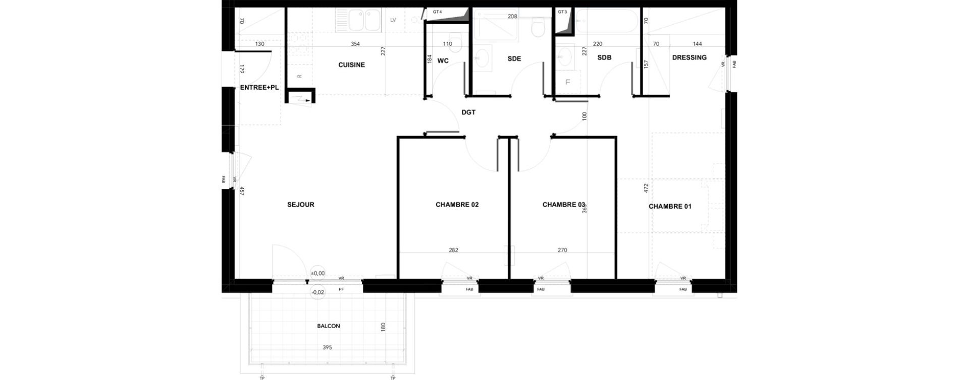 Appartement T4 de 86,09 m2 &agrave; Wissembourg Centre