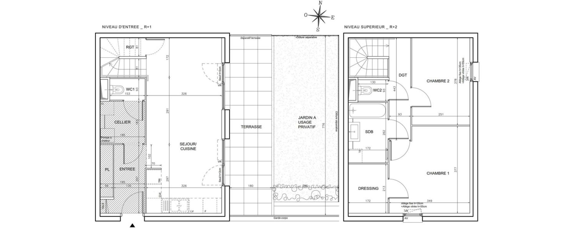 Appartement T3 de 71,99 m2 &agrave; Wolfisheim Centre