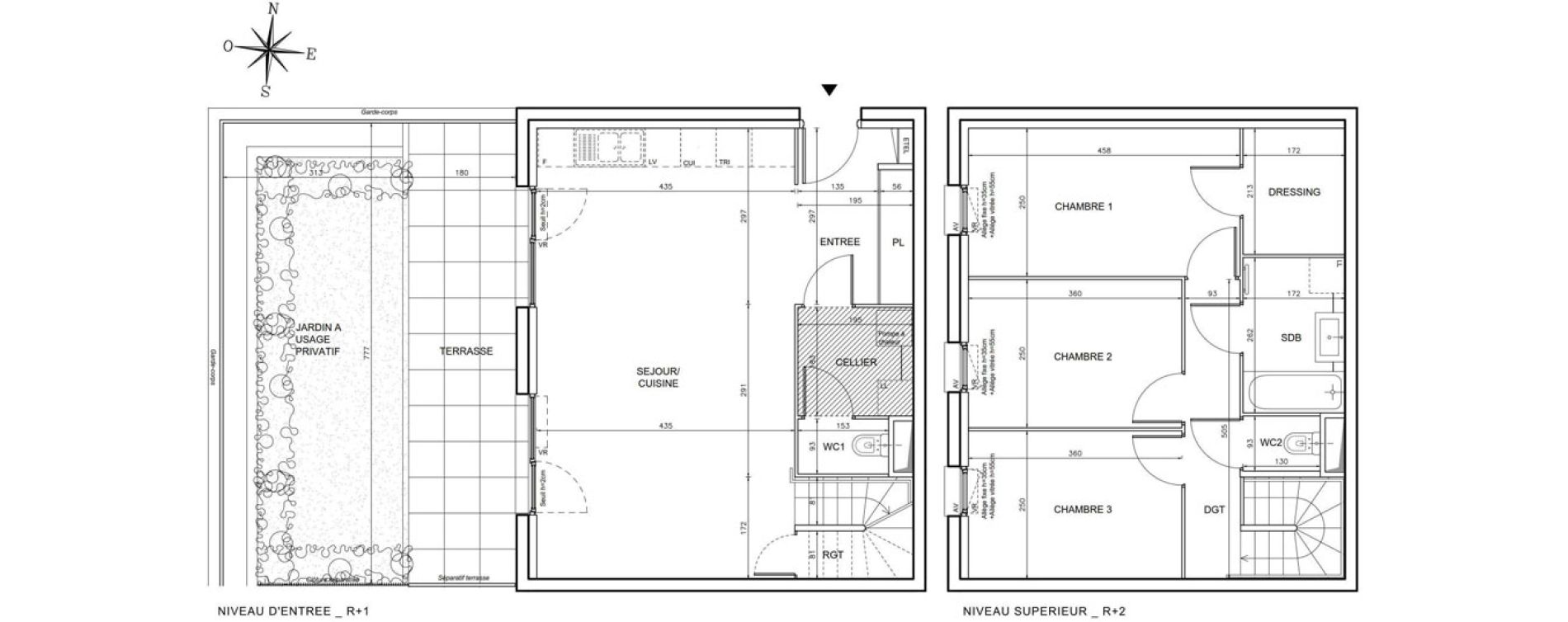 Appartement T4 de 88,37 m2 &agrave; Wolfisheim Centre