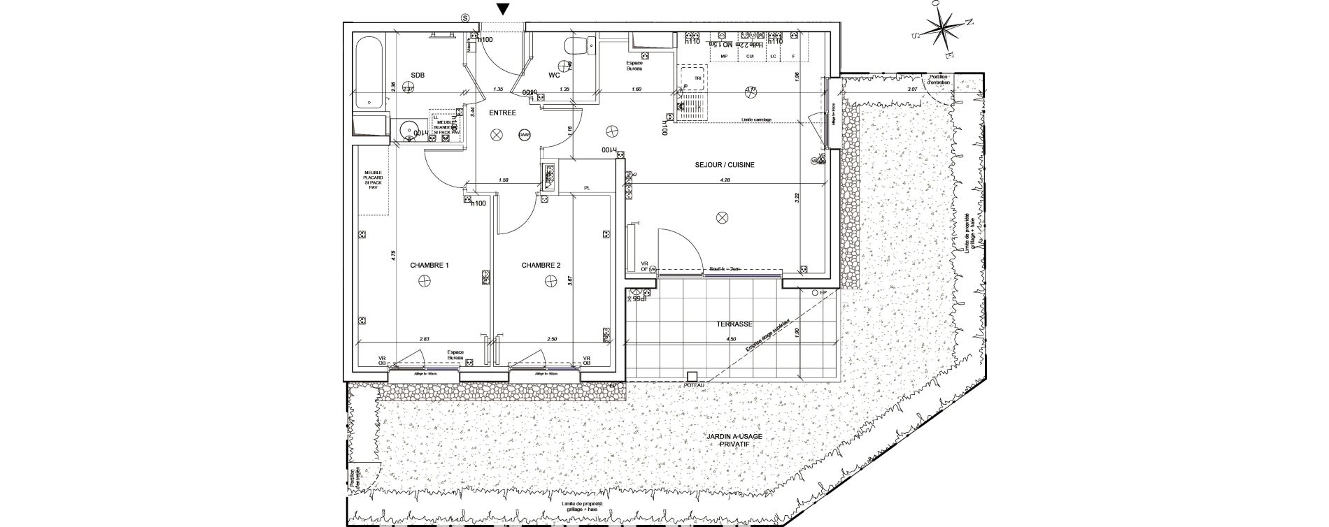 Appartement T3 de 59,37 m2 &agrave; Brunstatt Brunstatt didenheim