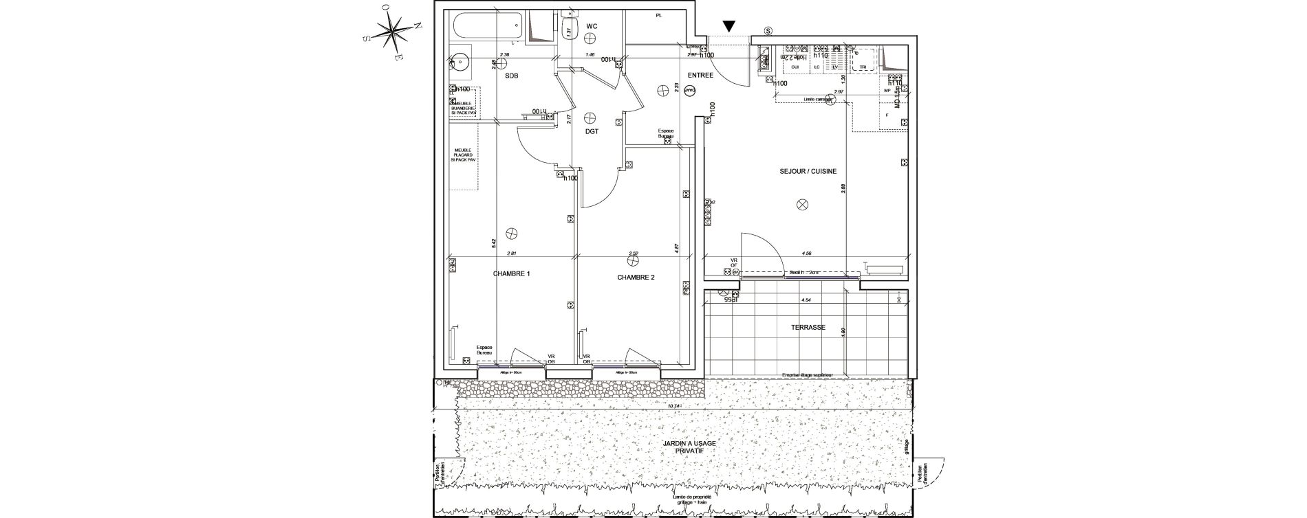 Appartement T3 de 64,69 m2 &agrave; Brunstatt Brunstatt didenheim