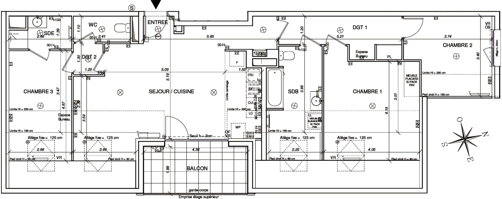 Appartement T4 de 90,74 m2 &agrave; Brunstatt Brunstatt didenheim