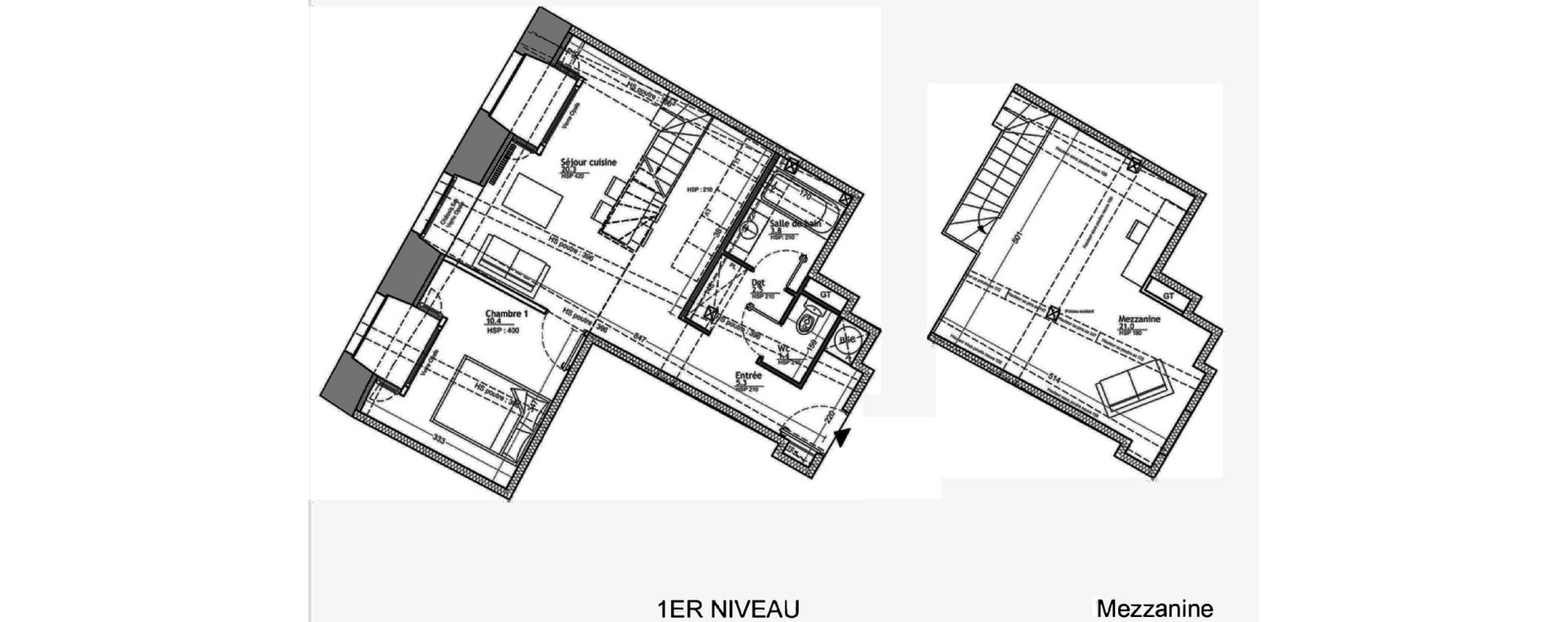 Appartement T2 de 45,72 m2 &agrave; Colmar Centre