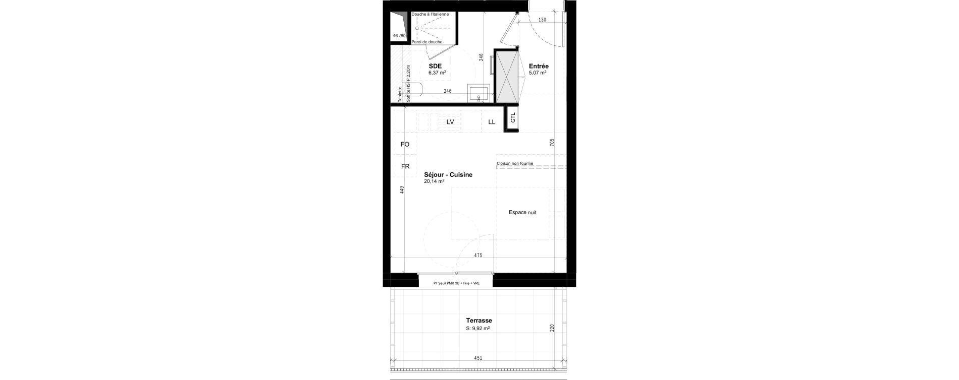 Appartement T1 de 31,58 m2 &agrave; Colmar Centre