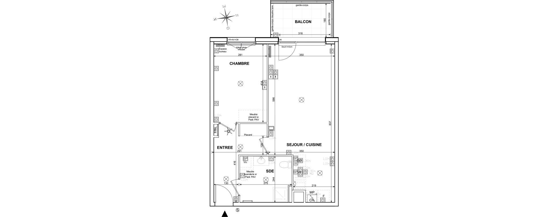Appartement T2 de 51,48 m2 &agrave; Colmar Saint-vincent de paul