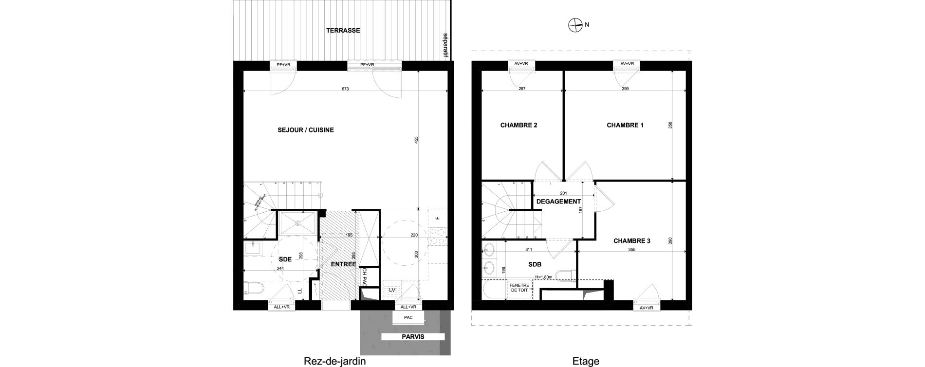 Maison T4 de 89,80 m2 &agrave; Ruelisheim Centre