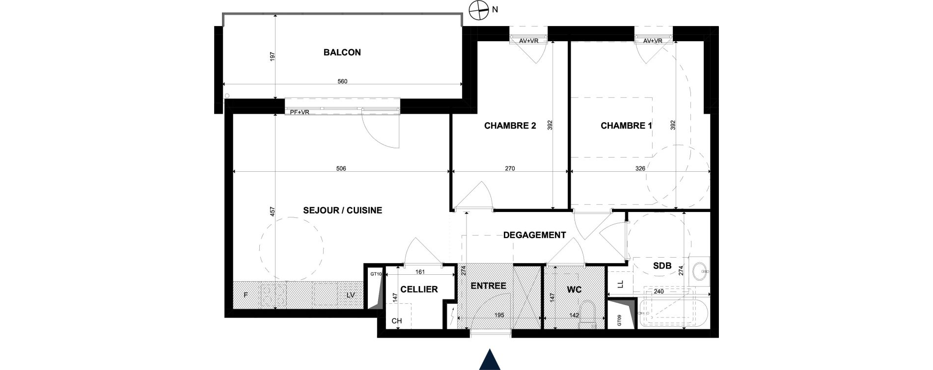 Appartement T3 de 60,70 m2 &agrave; Ruelisheim Centre
