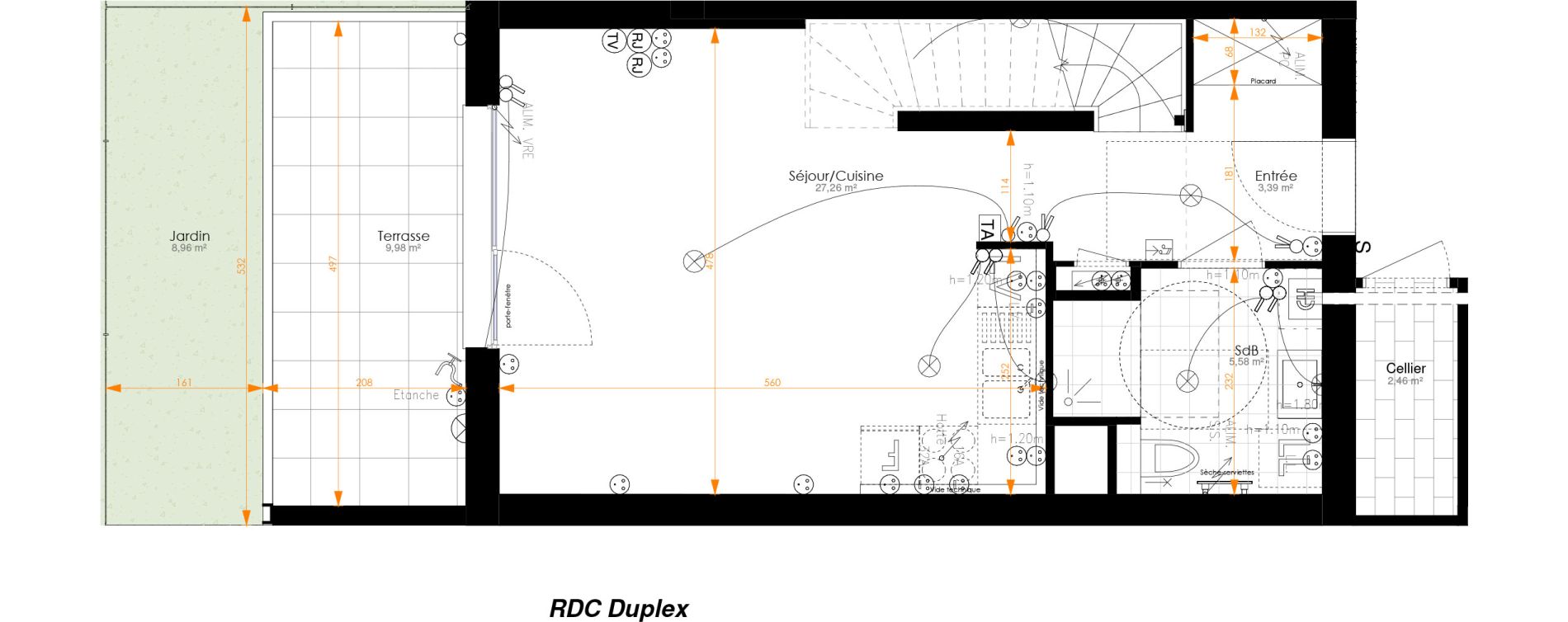 Duplex T3 de 70,88 m2 &agrave; Turckheim Centre