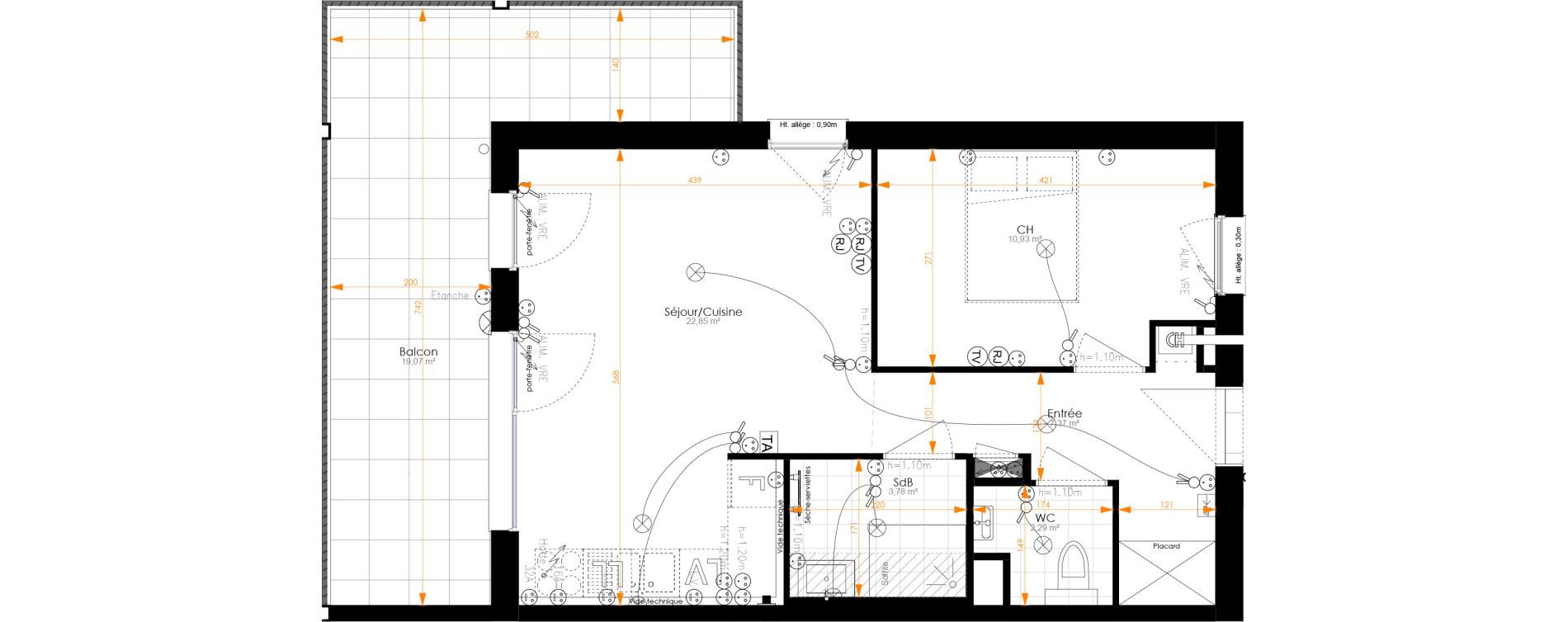 Appartement T2 de 47,22 m2 &agrave; Turckheim Centre