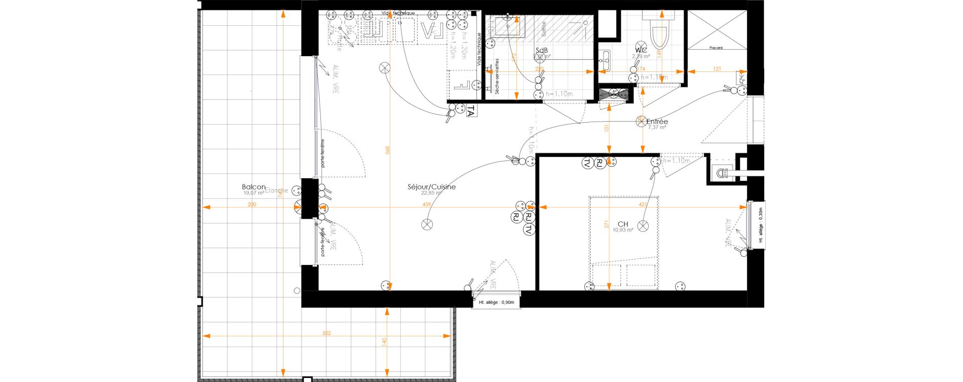 Appartement T2 de 47,22 m2 &agrave; Turckheim Centre