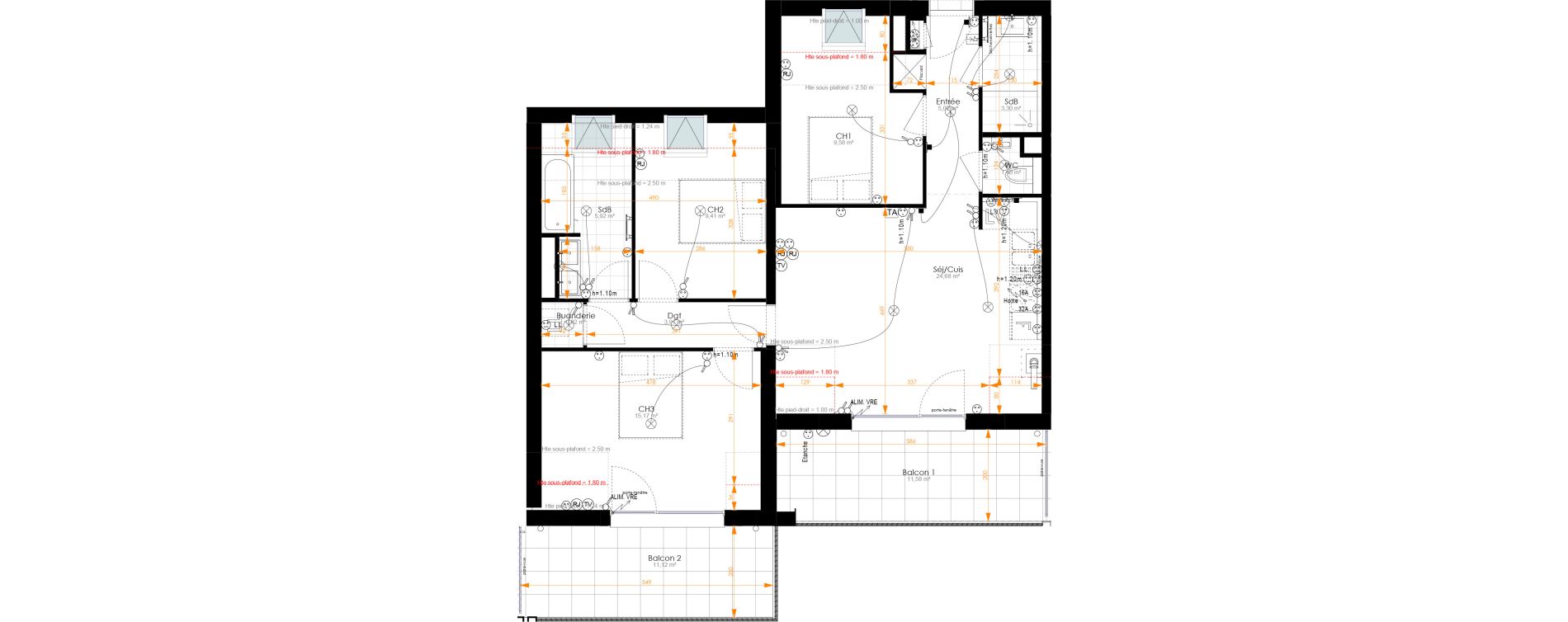 Appartement T4 de 79,31 m2 &agrave; Turckheim Centre