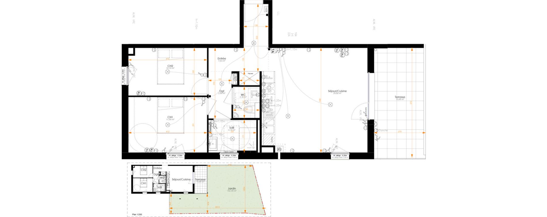 Appartement T3 de 68,92 m2 &agrave; Turckheim Centre