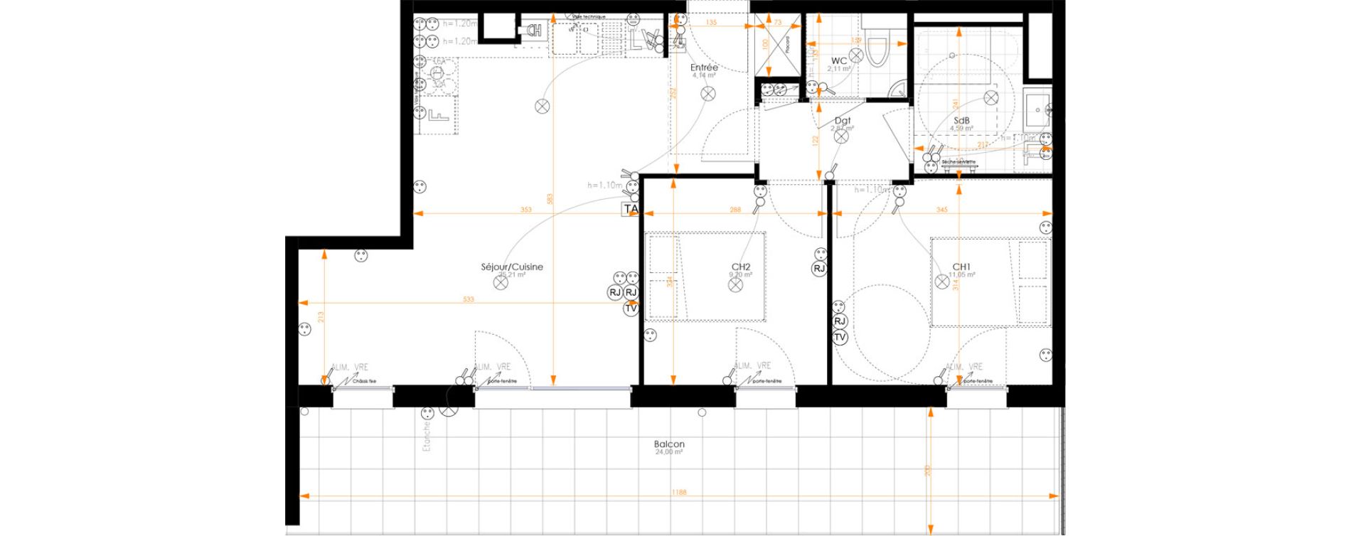 Appartement T3 de 59,18 m2 &agrave; Turckheim Centre