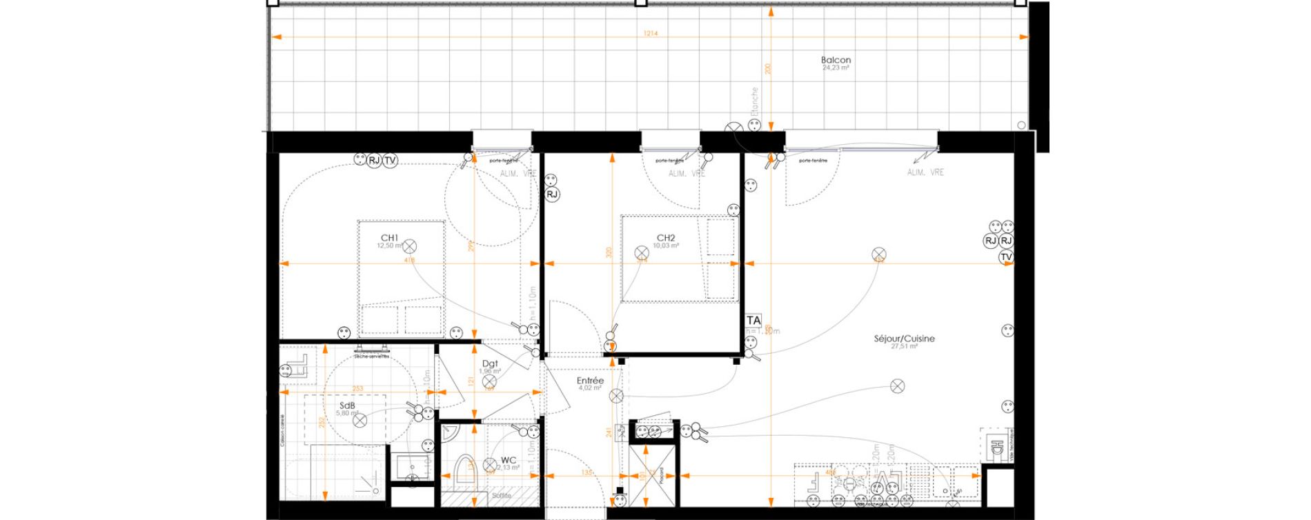 Appartement T3 de 63,95 m2 &agrave; Turckheim Centre