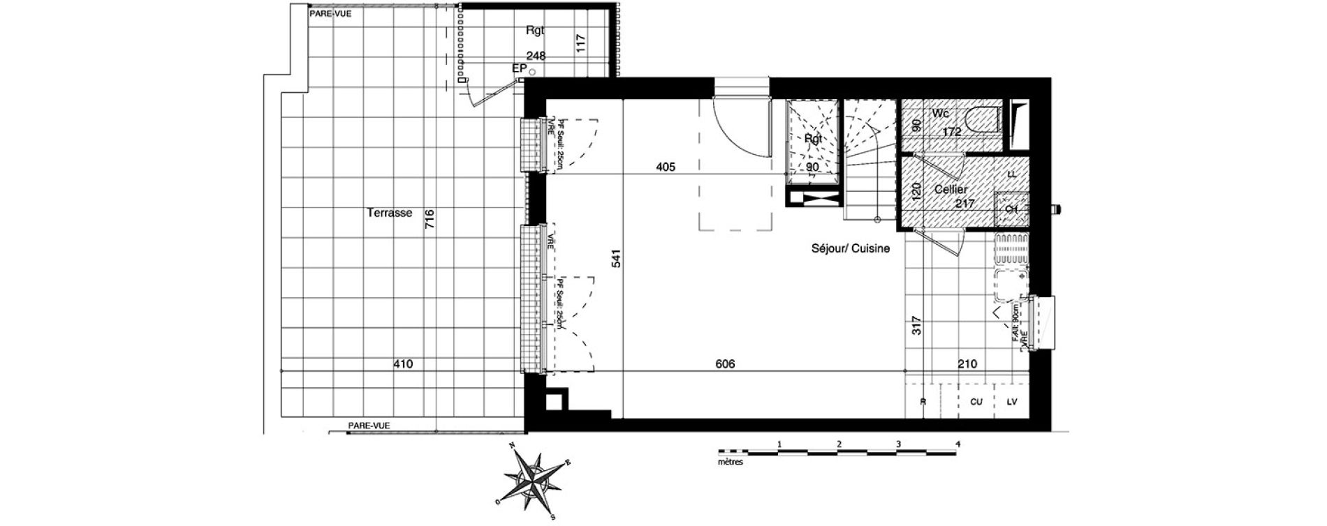 Appartement T4 de 79,14 m2 &agrave; Bezannes Centre