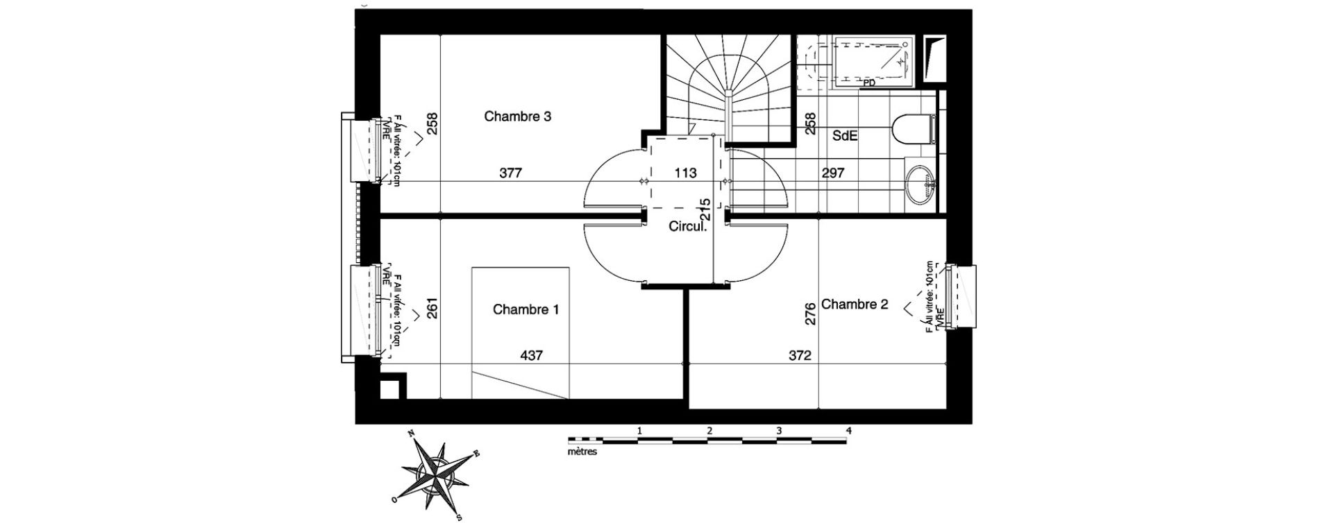 Appartement T4 de 79,14 m2 &agrave; Bezannes Centre