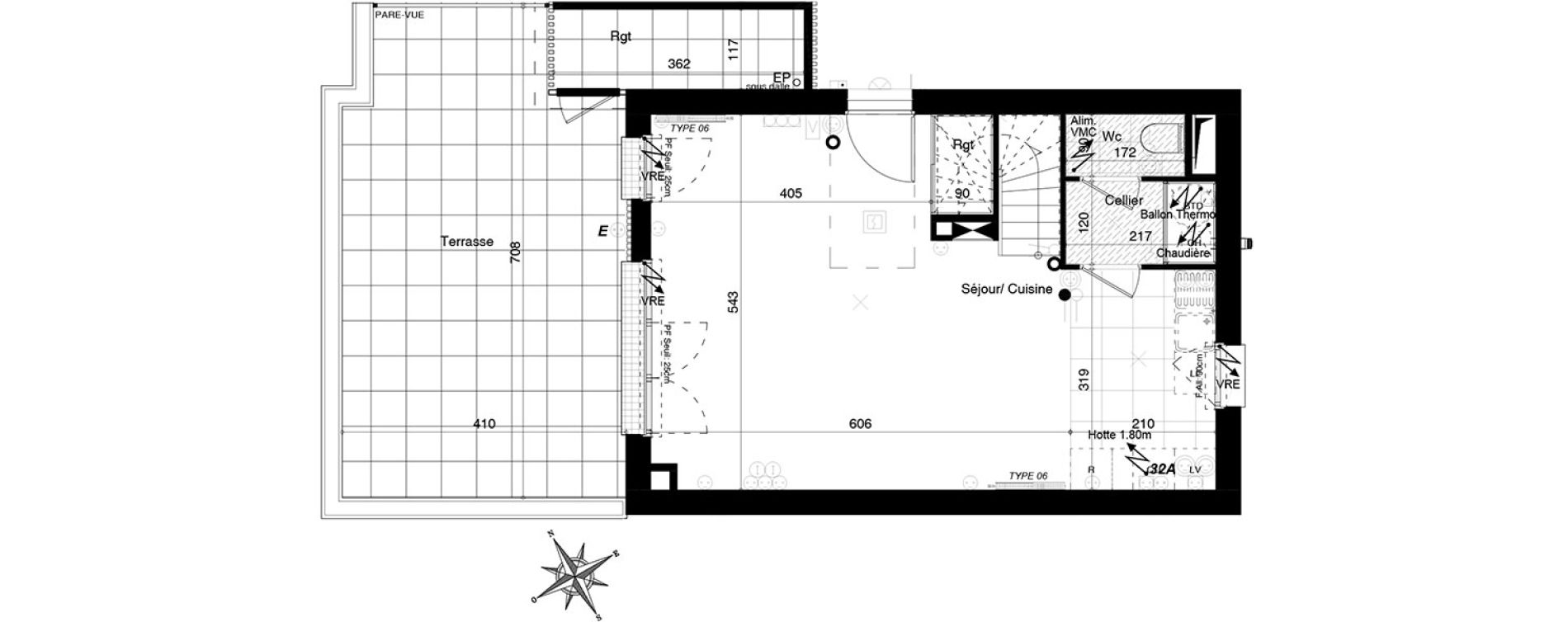 Appartement T4 de 80,28 m2 &agrave; Bezannes Centre