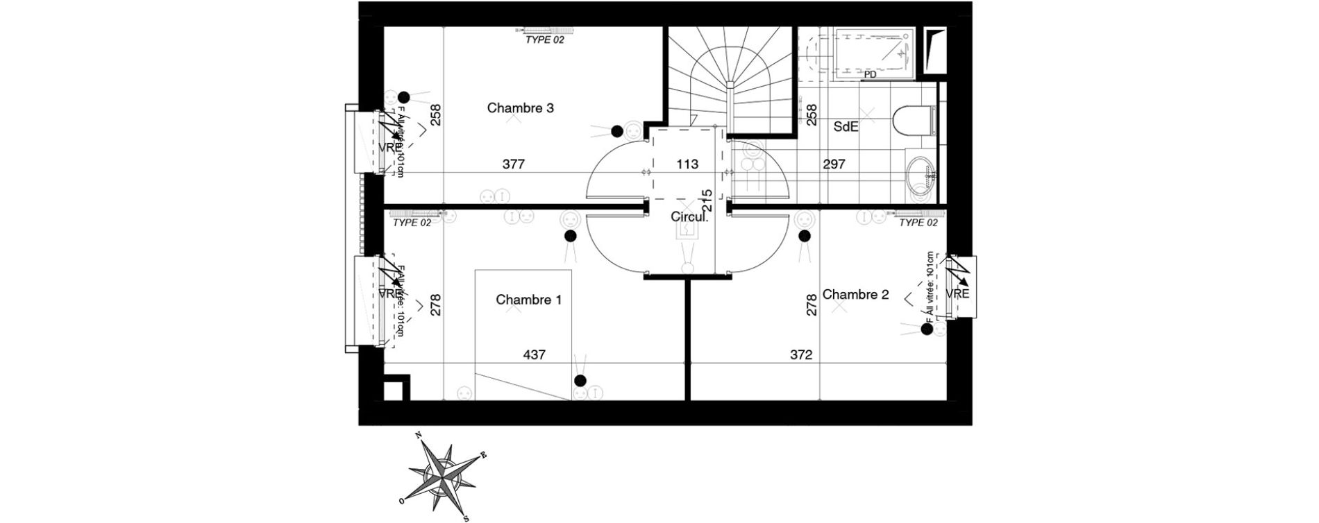 Appartement T4 de 80,28 m2 &agrave; Bezannes Centre