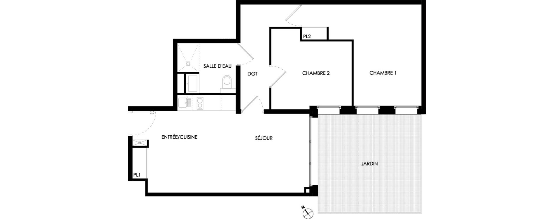 Appartement T3 meubl&eacute; de 61,00 m2 &agrave; Ch&acirc;lons-En-Champagne Centre leon bourgeois