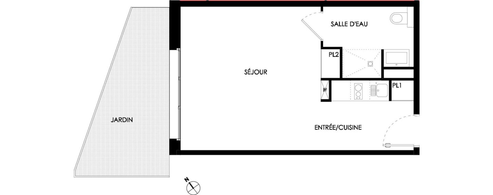 Studio meubl&eacute; de 32,00 m2 &agrave; Ch&acirc;lons-En-Champagne Centre leon bourgeois