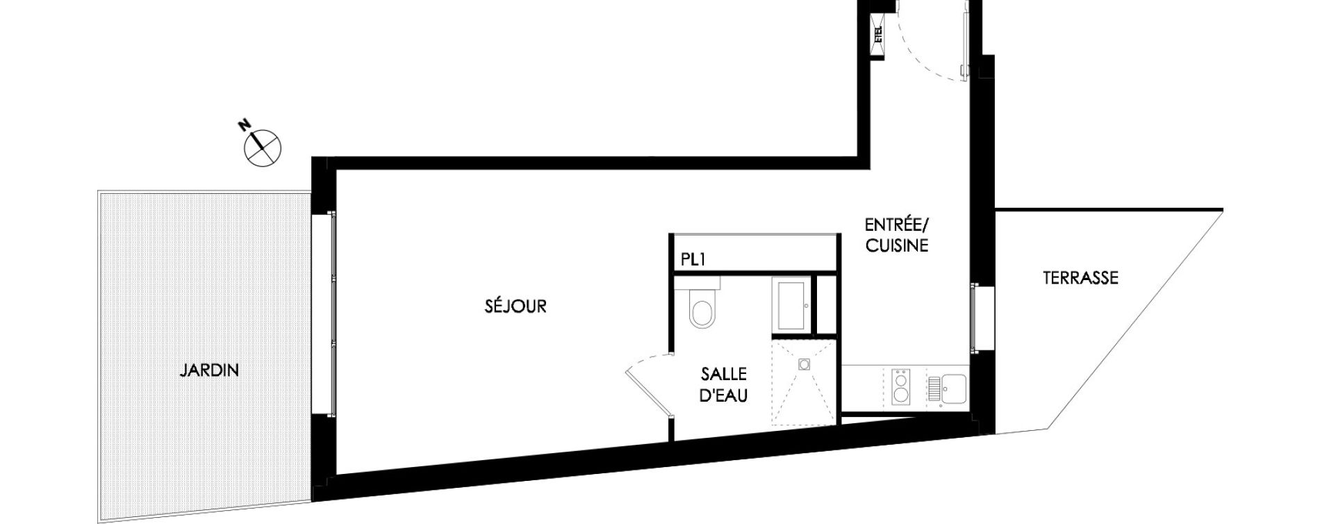 Studio meubl&eacute; de 36,30 m2 &agrave; Ch&acirc;lons-En-Champagne Centre leon bourgeois