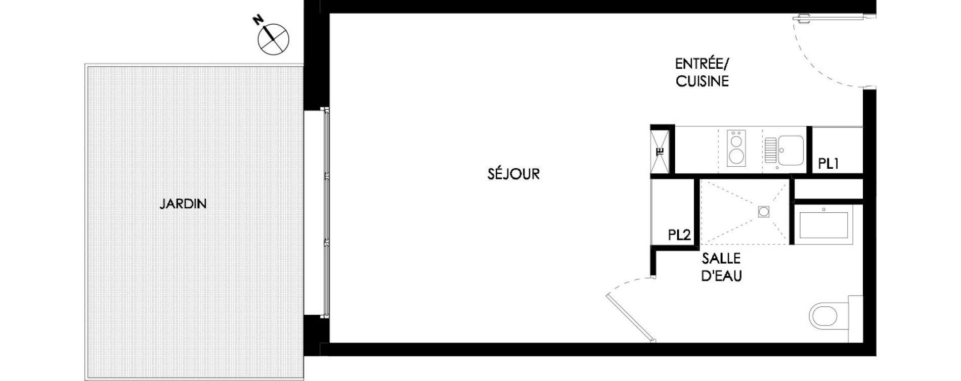 Studio meubl&eacute; de 32,00 m2 &agrave; Ch&acirc;lons-En-Champagne Centre leon bourgeois
