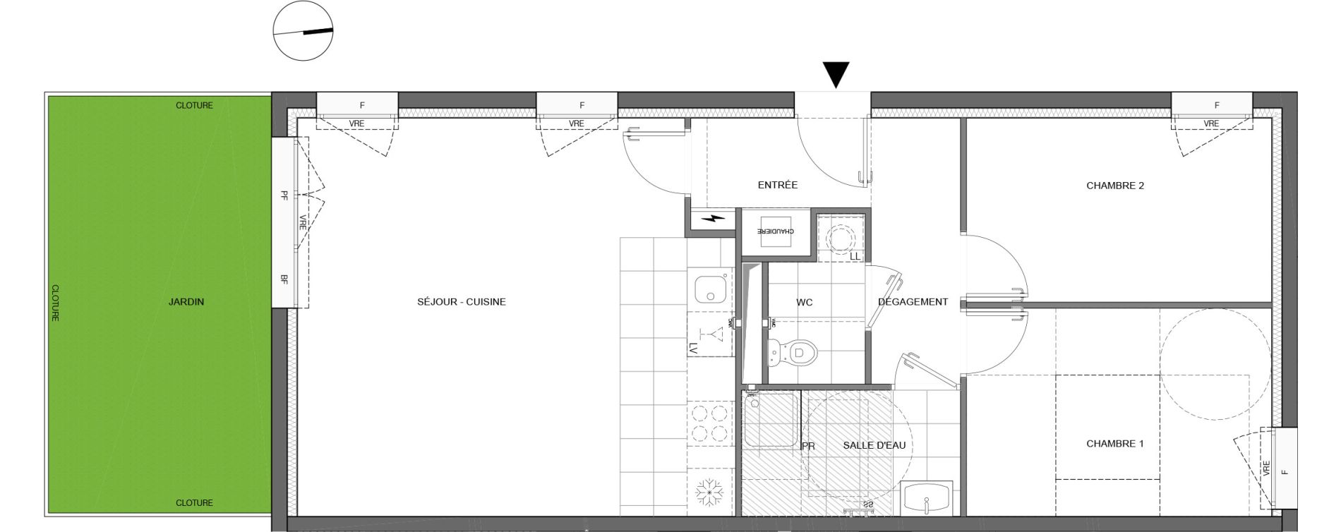 Appartement T3 de 67,20 m2 &agrave; Reims Laon-zola - neufch&acirc;tel - orgeval
