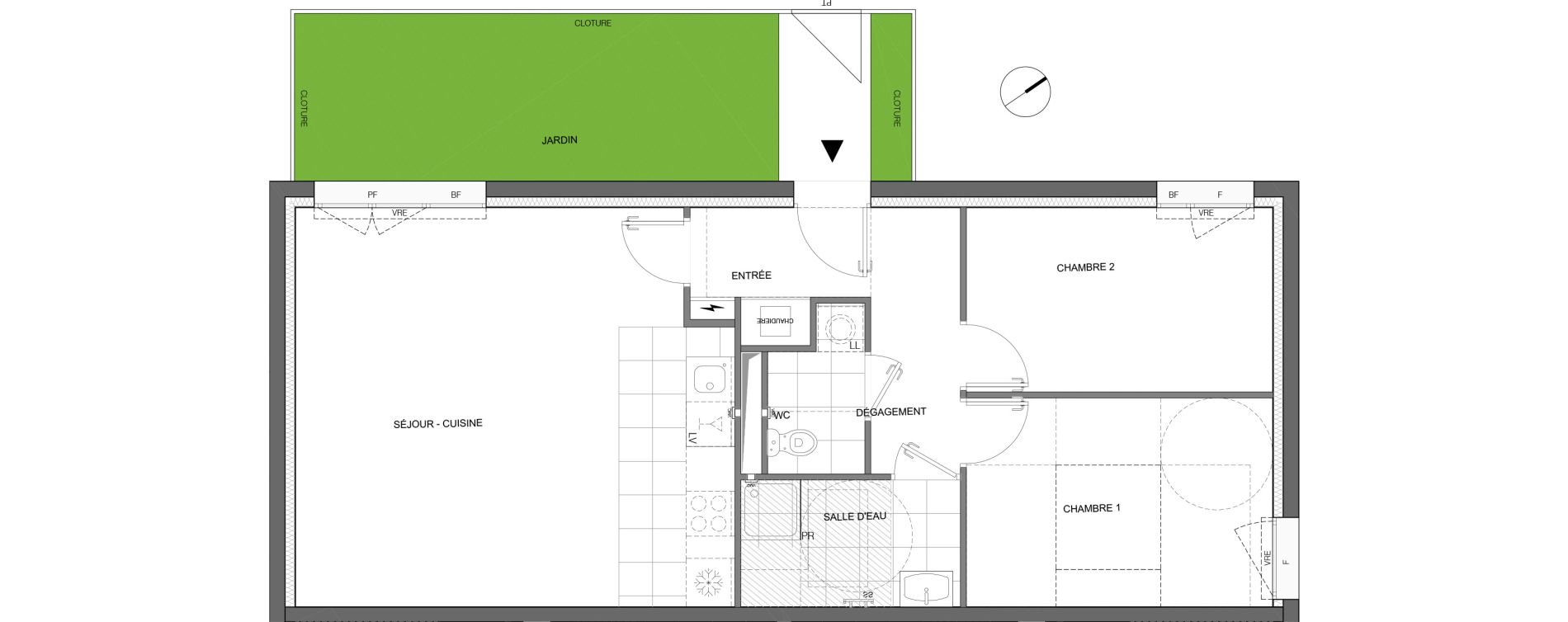 Appartement T3 de 67,50 m2 &agrave; Reims Laon-zola - neufch&acirc;tel - orgeval