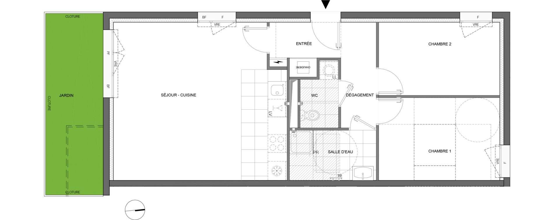 Appartement T3 de 67,20 m2 &agrave; Reims Laon-zola - neufch&acirc;tel - orgeval