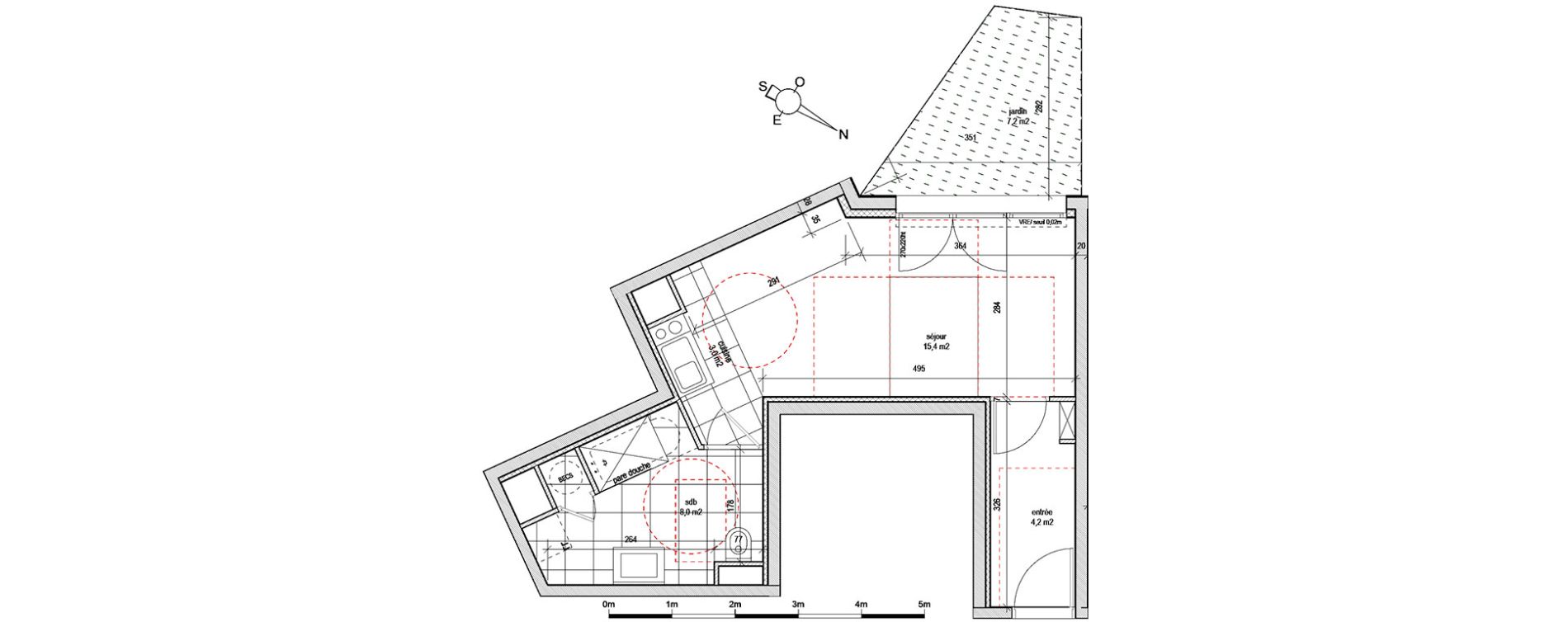 Appartement T1 de 30,60 m2 &agrave; Reims Laon-zola - neufch&acirc;tel - orgeval