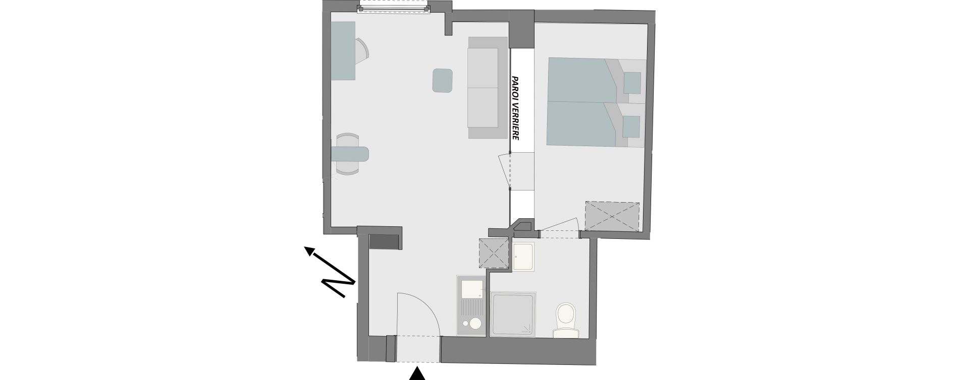 Appartement T1 de 37,08 m2 &agrave; Reims Laon