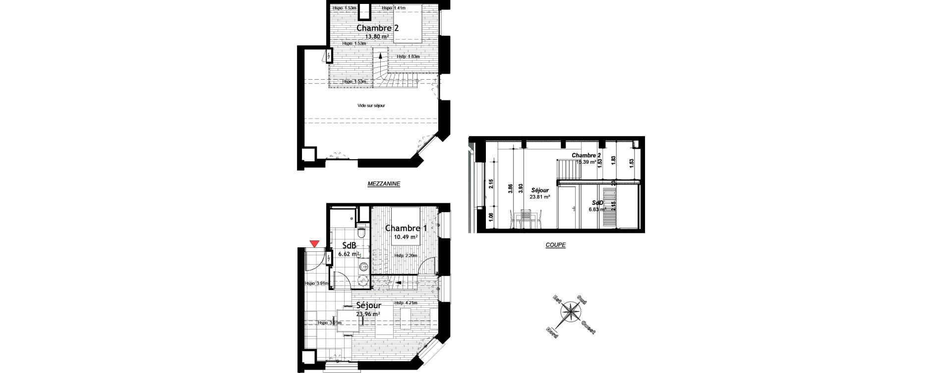 Appartement T3 de 54,87 m2 &agrave; Reims Maison blanche - sainte anne - wilson