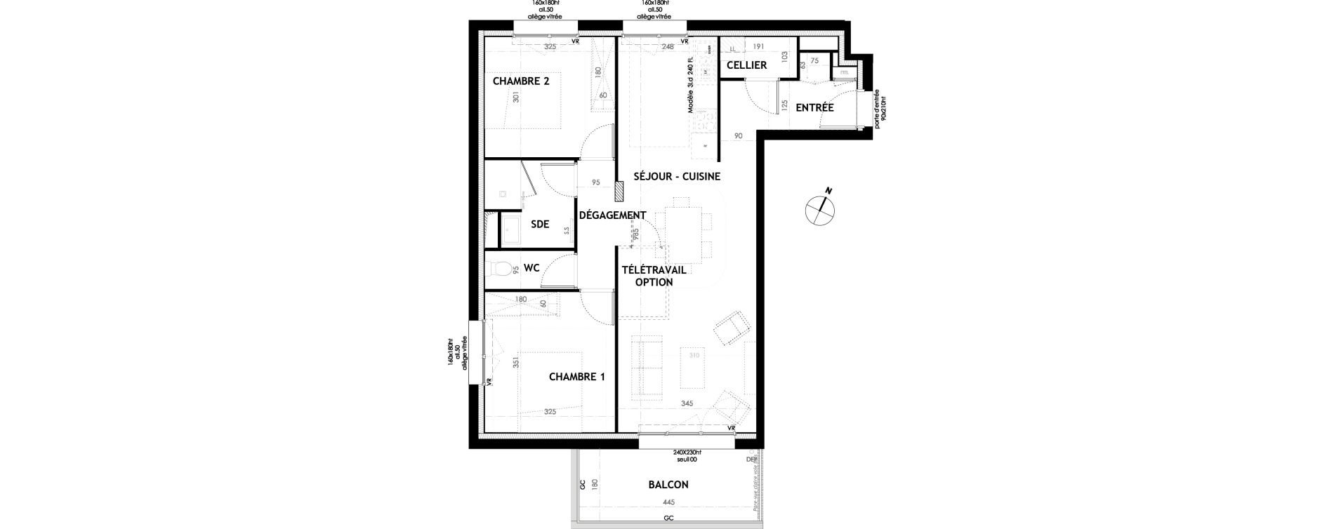 Appartement T3 de 69,20 m2 &agrave; Reims R&eacute;ma'vert