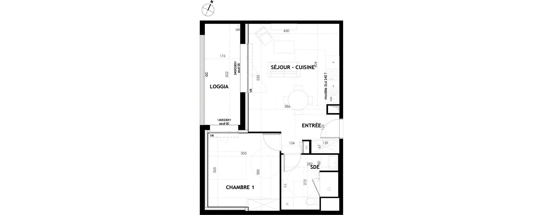Appartement T2 de 46,70 m2 &agrave; Reims R&eacute;ma'vert