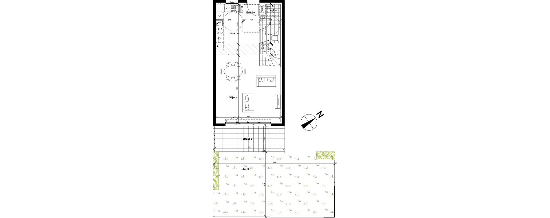 Duplex T4 de 85,60 m2 &agrave; Reims Neufch&acirc;tel