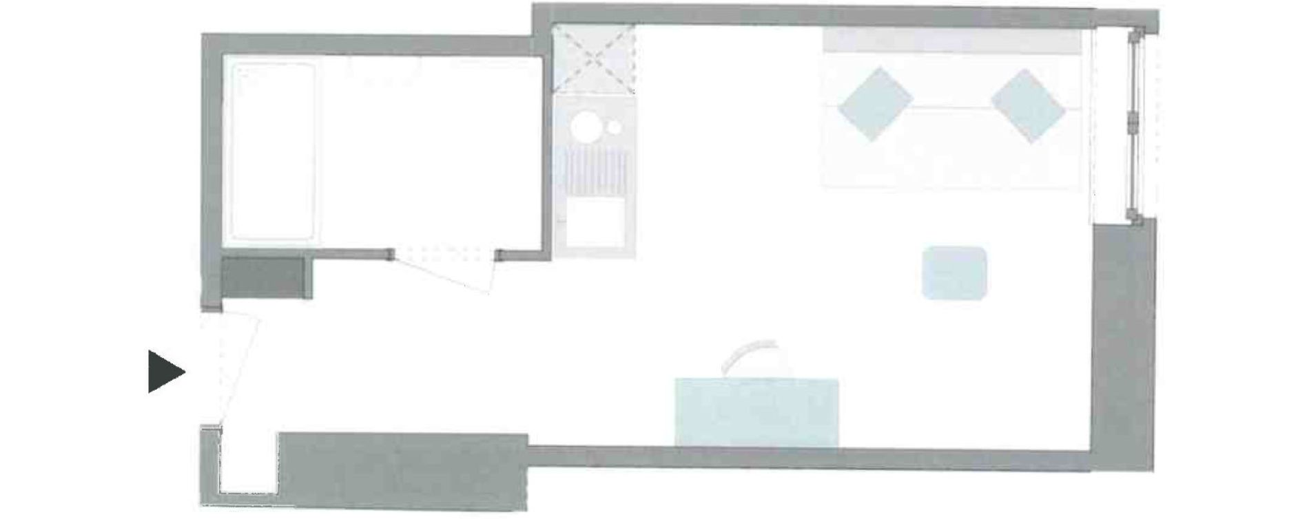 Studio de 19,08 m2 &agrave; Reims Laon-zola - neufch&acirc;tel - orgeval