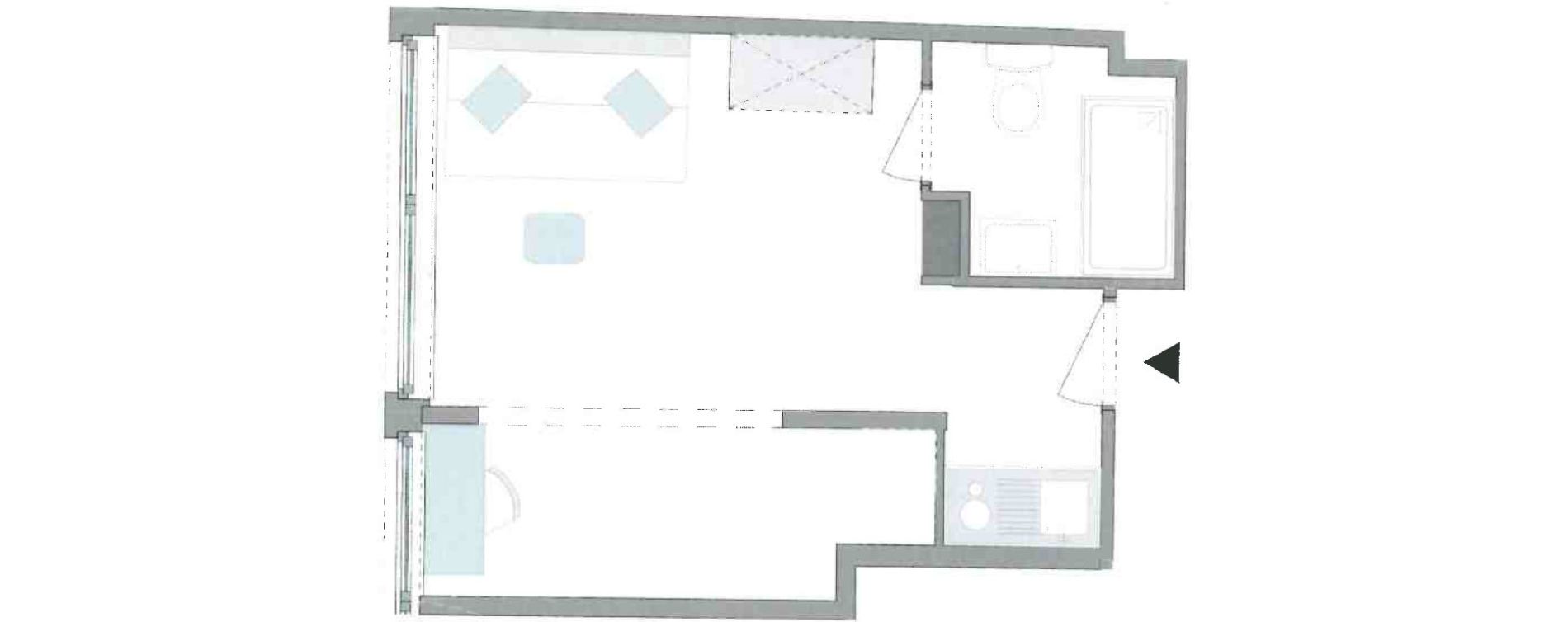 Studio de 23,05 m2 &agrave; Reims Laon-zola - neufch&acirc;tel - orgeval