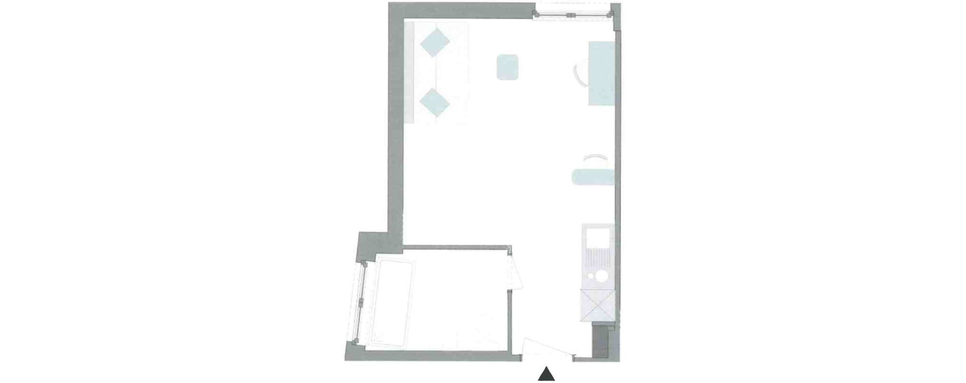 Studio de 25,23 m2 &agrave; Reims Laon-zola - neufch&acirc;tel - orgeval