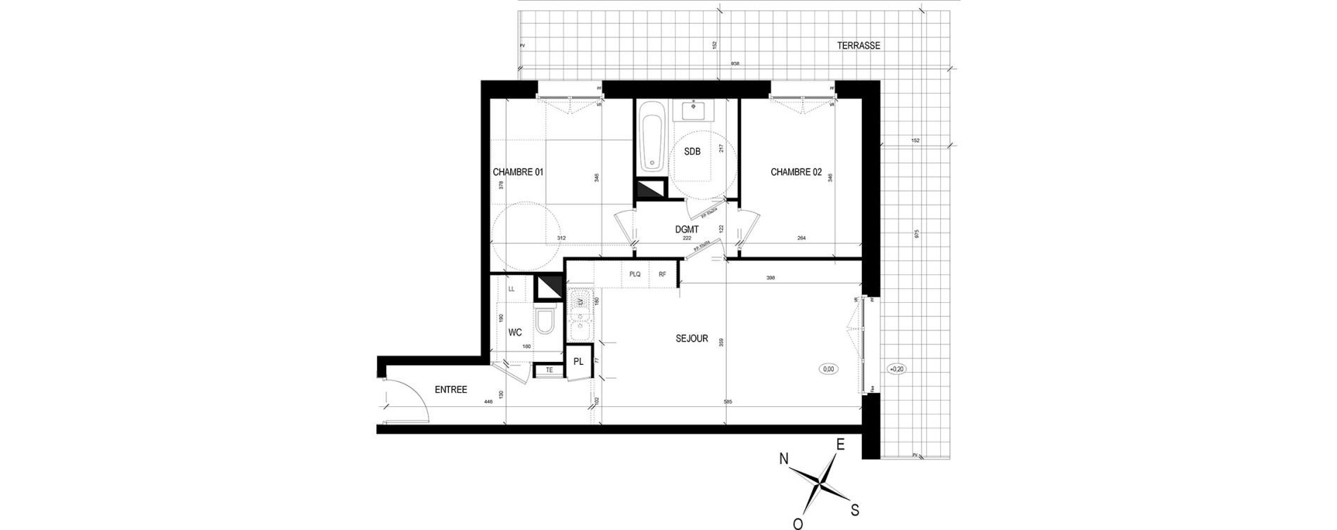 Appartement T3 de 58,15 m2 &agrave; Reims Charles arnould - clairmarais