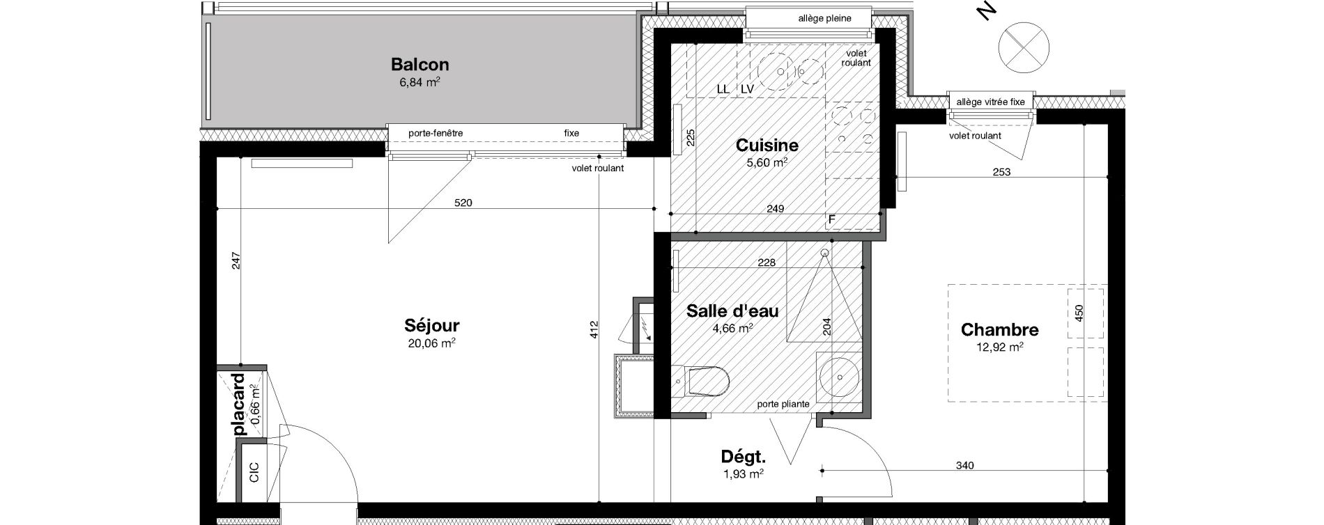 Appartement T2 de 45,83 m2 &agrave; Nancy Rives de meurthe