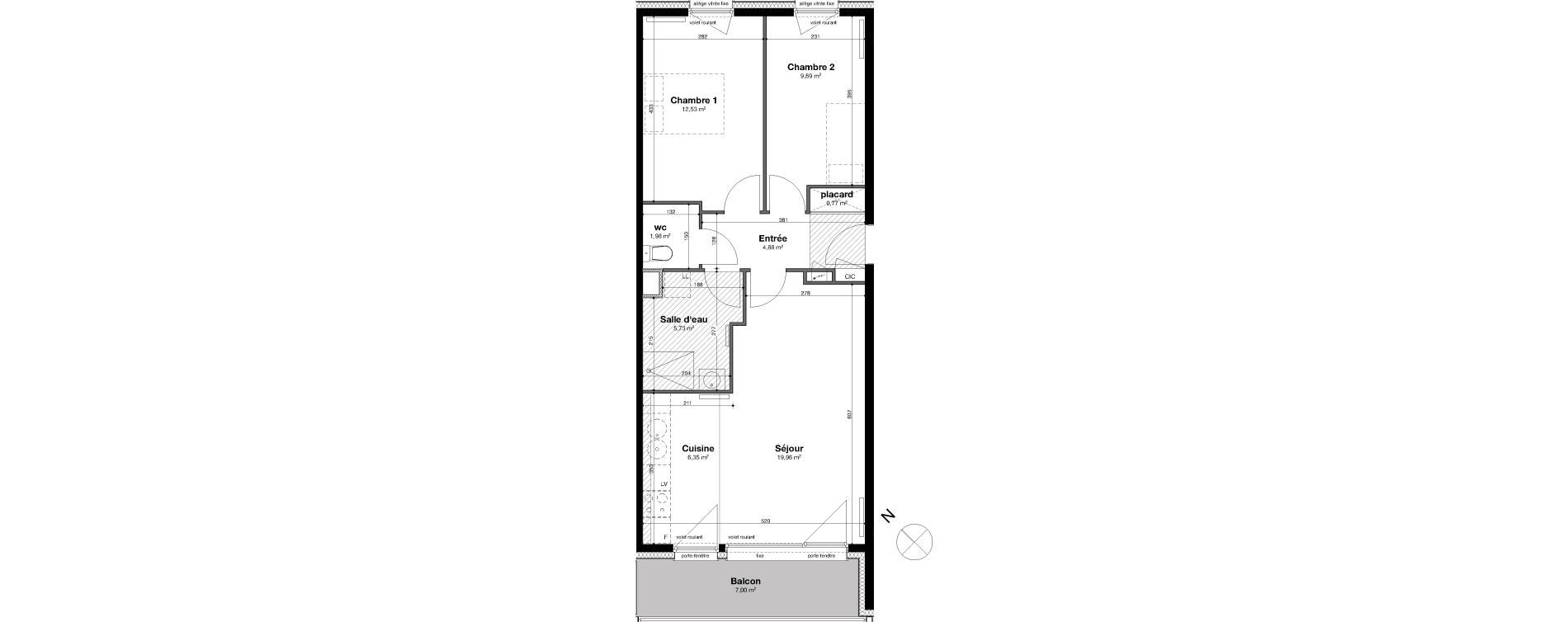 Appartement T3 de 61,89 m2 &agrave; Nancy Rives de meurthe